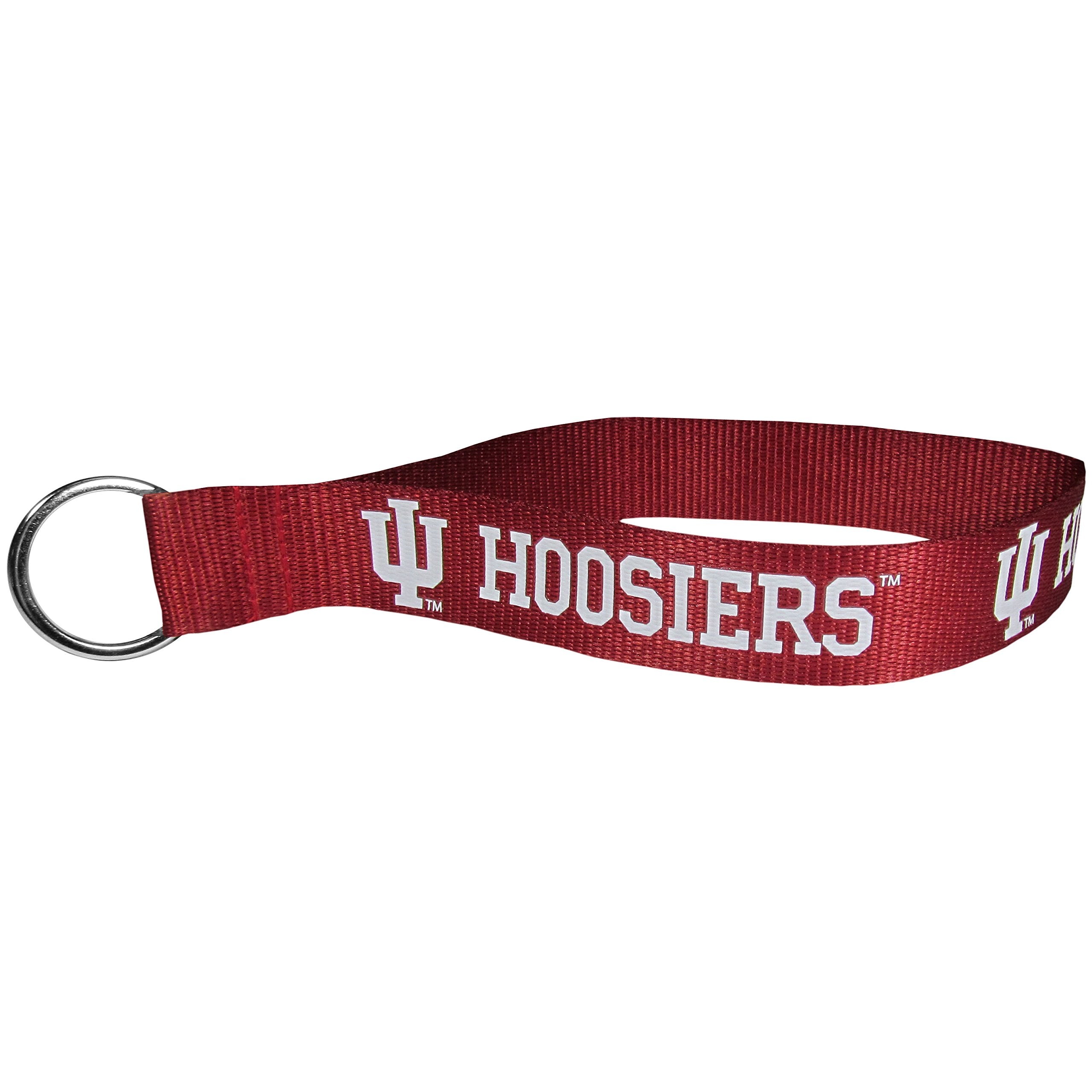 Siskiyou Sports Unisex Ncaa Indiana Hoosiers Lanyard Key Chain, Wristlet, Red