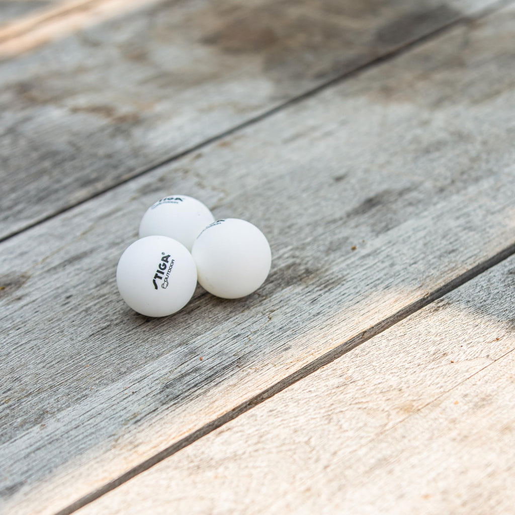 Stiga 4 Pack Outdoor Ping Pong Balls - Minimizes Wind Resistance