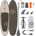 Retrospec Weekender XL Inflatable Paddle Board - Lake Essentials SUP with 400lb Capacity - Wide 11 x 35 x 8 All-Around Board fo