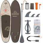 Retrospec Weekender XL Inflatable Paddle Board - Lake Essentials SUP with 400lb Capacity - Wide 11 x 35 x 8 All-Around Board fo
