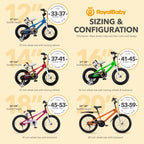 Royalbaby Freestyle Outdoor Childrens Bicycle Dual Handbrakes Sporty Kid Bike with Kickstand and Adjustable Seat, 18 Inch, Gree