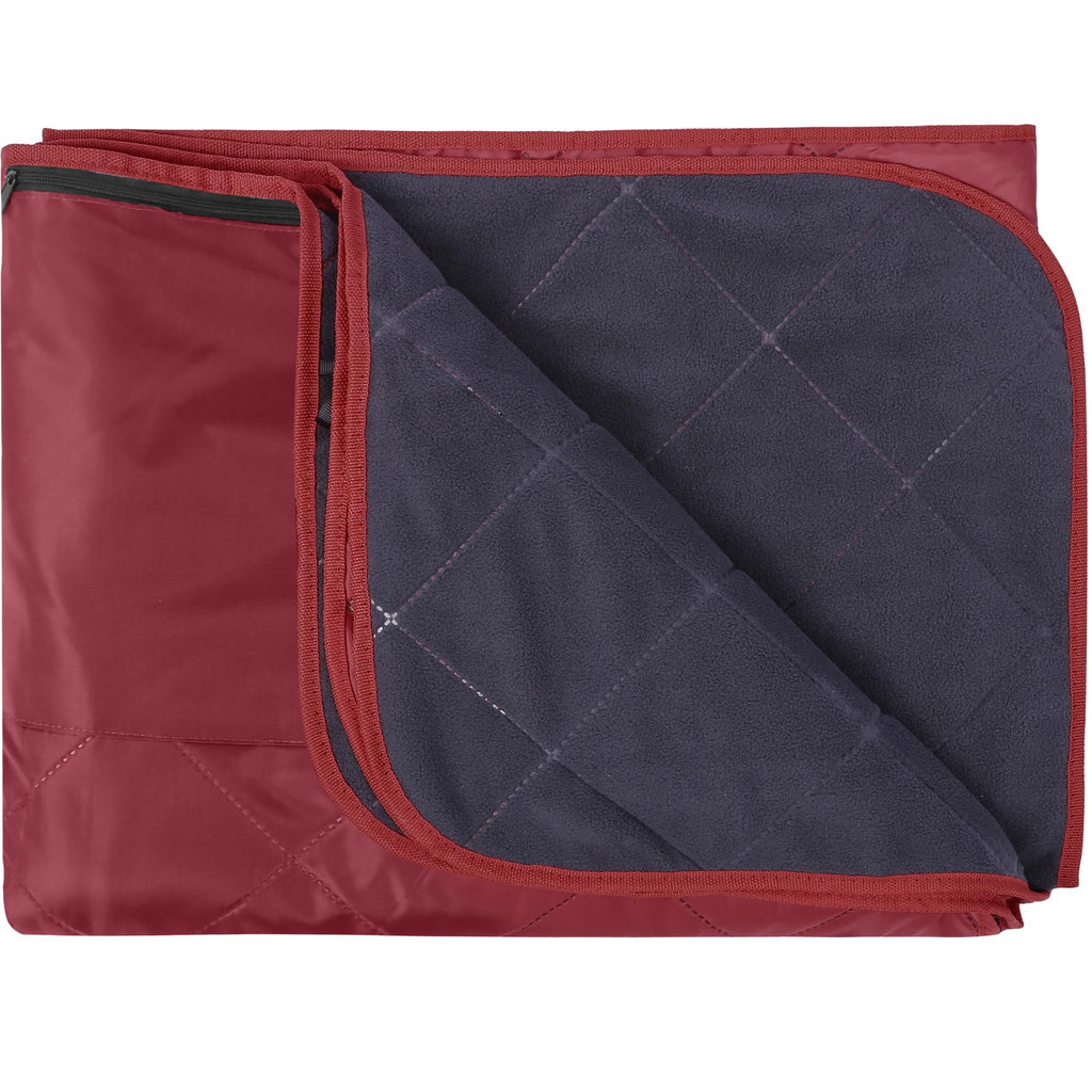 Redcamp Large Waterproof Stadium Blanket For Cold Weather, Soft Warm Fleece Camping Blanket Windproof For Outdoor Sports, Red
