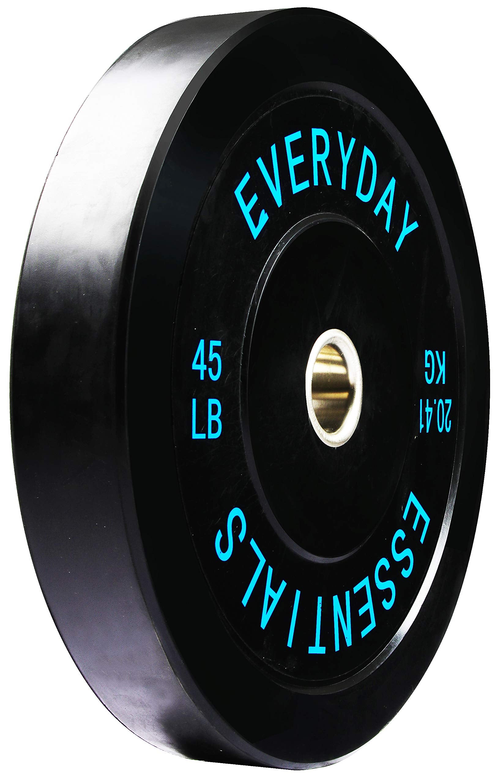 Fitvids 2'' Olympic Bumper Plate Weight Plates With Steel Hub, 45Lb, Single