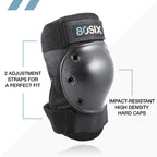 80Six Pad Set With Wristguards, Elbow Pads, And Knee Pads For Kids, Black, Junior - Ages 5+