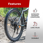 Fincci Pair 26 X 195 Bike Tires 50-559 Foldable 60 Tpi Tires For Mtb Mountain Hybrid Bicycle - Pack Of 2 26X195 Inch Tire