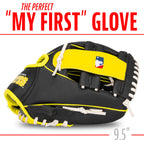 Franklin Sports Mlb Youth Teeball Glove + Foam Ball Set - Kids Pittsburgh Pirates Baseball + Teeball Mitt And Ball - Perfect Fir