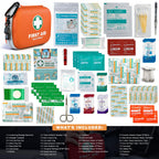 Succorware 150 Pieces Mini First Aid Kit - Small Medical Kit With Hard Shell - Emergency First Aid Kit For Car, Travel, Home, Ou