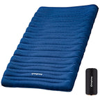 Kingcamp Double Sleeping Pad For Camping, Rollover Prevention Inflatable Queen Camping Mattress 2 Person Ultralight Air Mat For