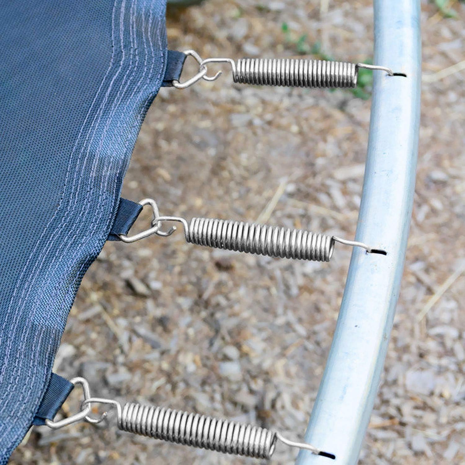 40 Pack Trampoline Springs 5.5Heavy Duty Galvanized Steel Replacement Trampoline Parts Springs With T Hook, Great For Outdoor Tr