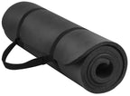 Balancefrom All-Purpose 1/2-Inch Extra Thick High Density Anti-Tear Exercise Yoga Mat With Carrying Strap And Yoga Blocks Black