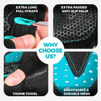 MhIL Workout Gloves for Men - Comfortable Gym Gloves for Men with Enhanced Grip for Safety and Hand Protection - Weight Lifting