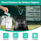 Crazythur 29Pcs Portable Toilet Bags With 25Pcs For Poo Powder Set, 8.5 Gallon Camping Toilet Bag Portable Toilets Absorbent Pow