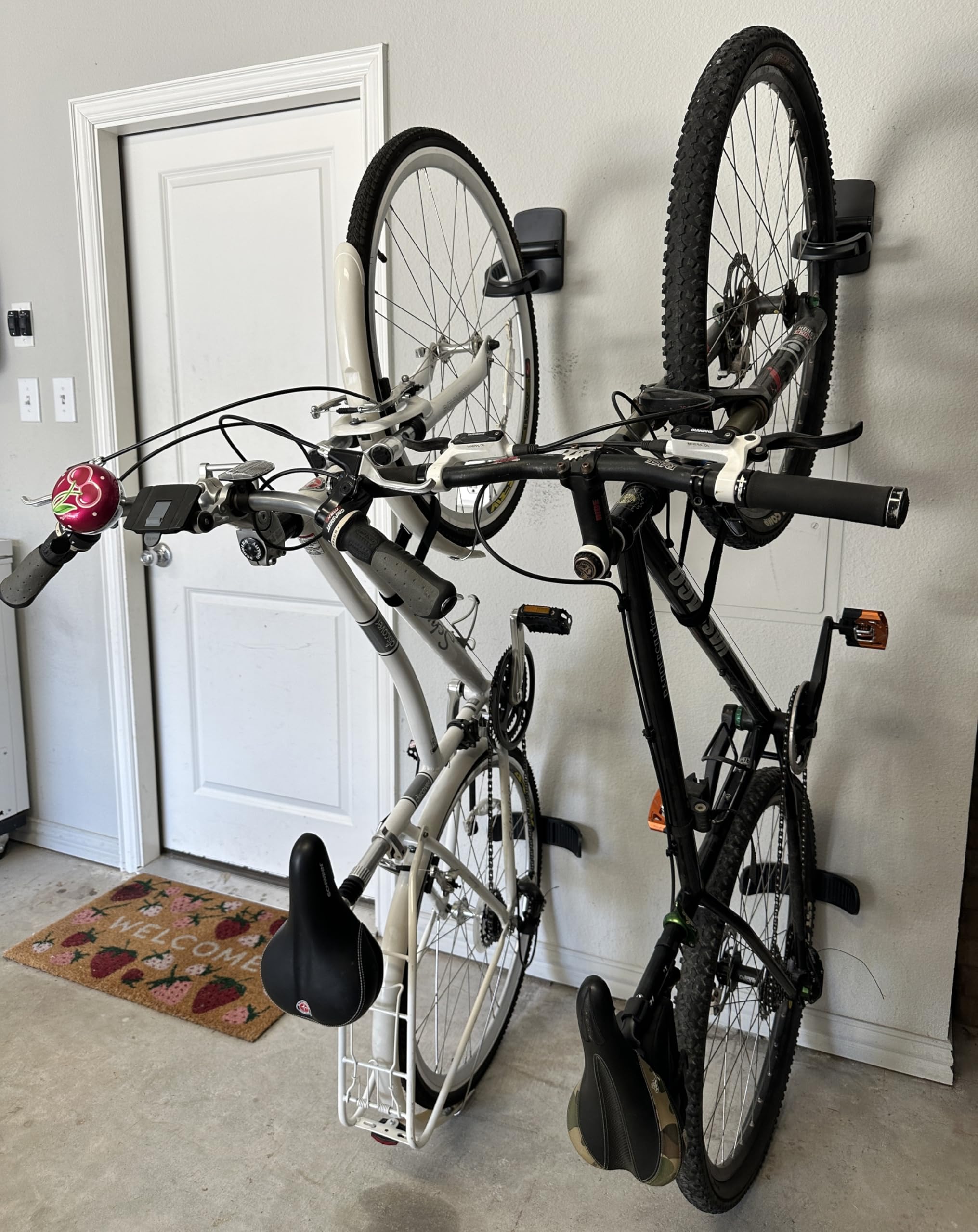 Duck Easymounts Bike Hanger - Heavy Duty Wall Mount Bicycle Rack For Garage Organization & Storage - No Tool Install - Up To 50