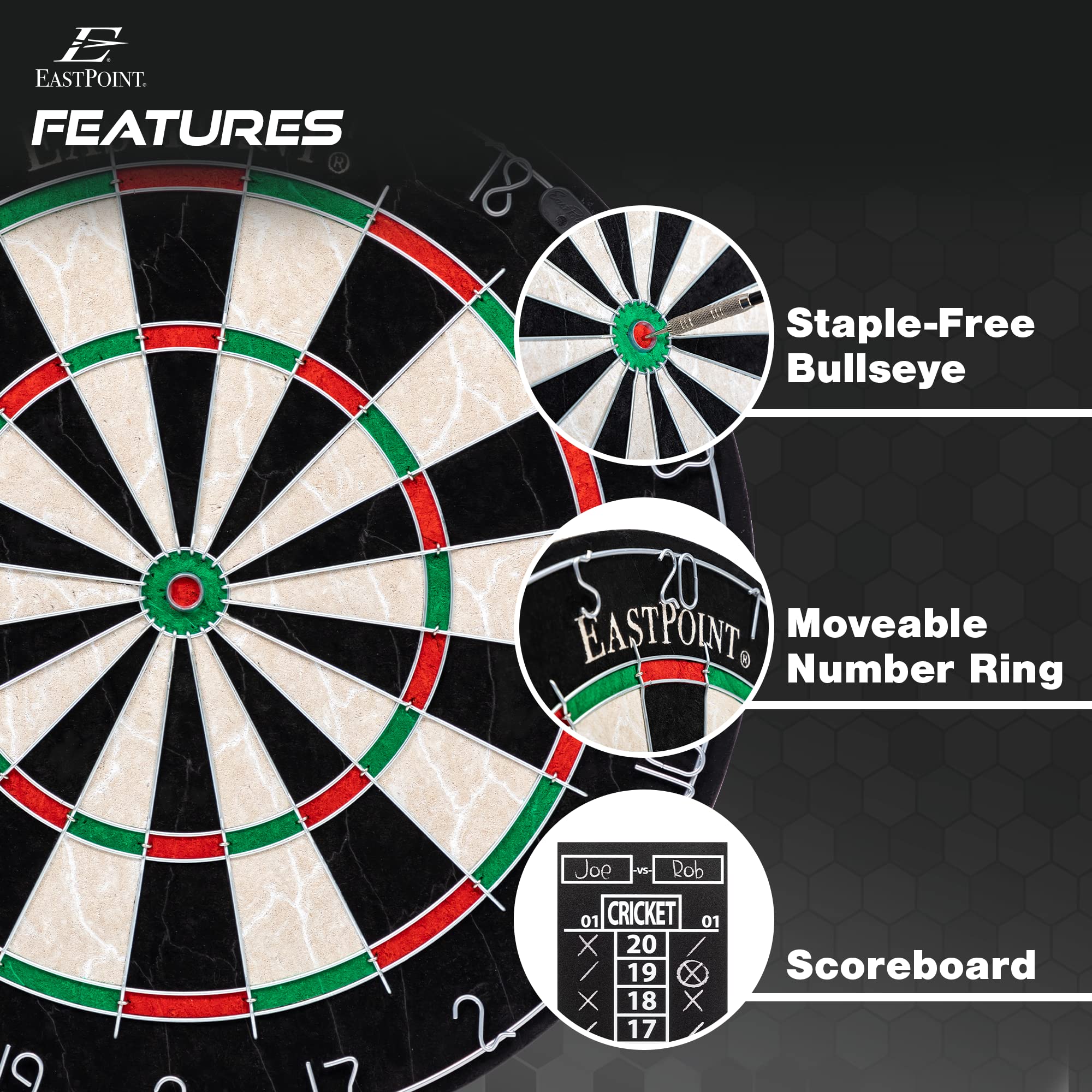 Eastpoint Sports Dartboard With Scoreboard Set