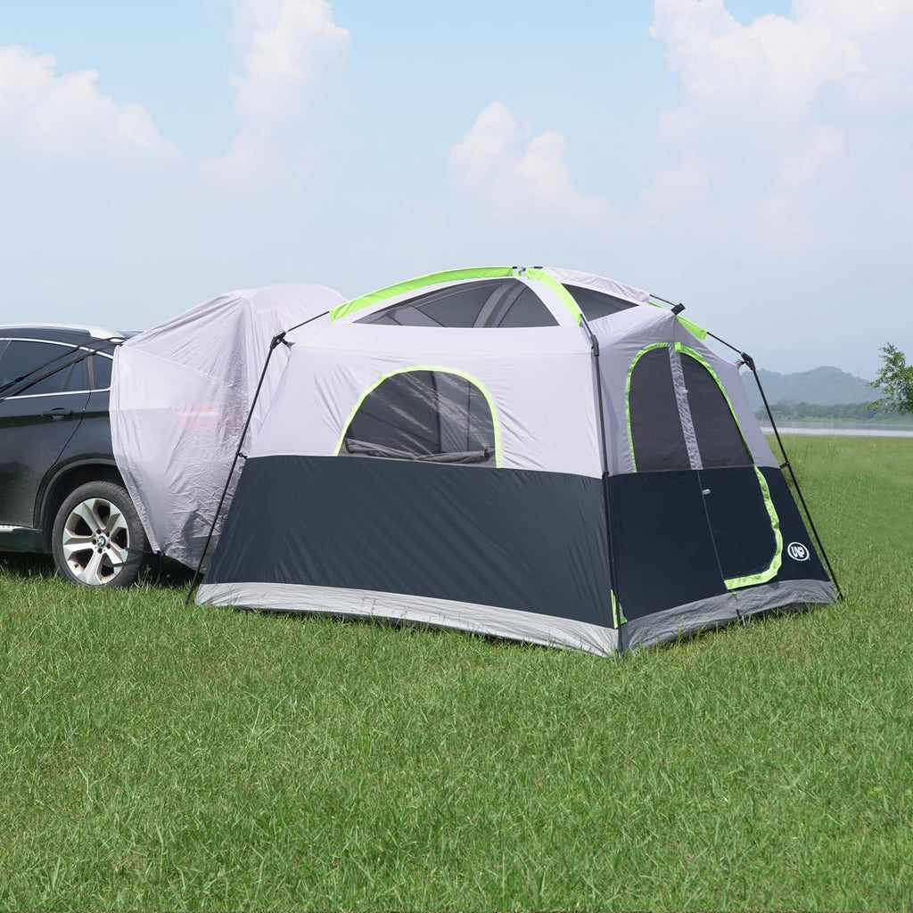 Unp Suv Tent For Camping, 6-Person Car Camping, Suv Tailgate Tent For Outdoor, Easy Set Up With Rainfly 10'X9'X78In(H) (Green)