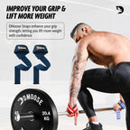 Dmoose Wrist Straps For Weightlifting, Perfect For Gym Workouts, Deadlifts, And Powerlifting, Padded Lifting Straps Gym For Men
