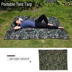Tarp,Lightweight Outdoor Cam Hiking Tent Tarp, Waterproof Picnic Mat Shelter Tent Tarp Rain Fly, With Drawstring Carrying Bag Fo