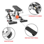 Sunny Health & Fitness Total Body 2-In-1 Mini Stair Stepper, Step Machine For Exercise At Home Workout, Adjustable Hydraulic, Lc