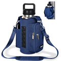 icolor Magnetic Gym Bag Water Bottle Carrier Holder with Phone Pockets & Strap,Nylon Gym Magnetic Bag 5 Built-in Magnets Gym Acc
