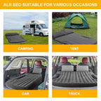 Kmz Suv Air Mattress Thickened And Double-Sided Flocking Travel Camping Bed With 2 Pillows & Electric Pump Dedicated Mobile Cush