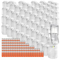 KUNHE LED 60 Pack Glow-in-The-Dark Camping Lanterns Battery Powered (Includes 180 AA Alkaline Batteries) 350 Lumens IPX4 Water R