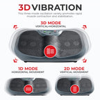 Sunny Health & Fitness Curved Vibration Plate Machine - 3D Vibrating Platform for Lymphatic Drainage & Weight Loss | Whole Body