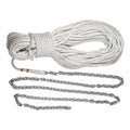 Lewmar Boat Anchor Rode For Windlasses - 5' 1/4'' G4 Chain, 100' 1/2'' Rope With 5/16'' Shackle, High-Test-Rated Galvanized Link