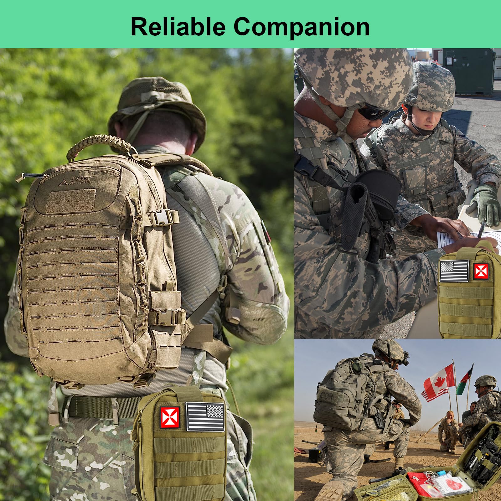 Survival Kit 256 In 1, First Aid Kit Survival Gear Tools Trauma Kit With Molle Pouch For Outdoor, Camping, Hunting, Hiking, Eart