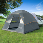 Unp Suv Dome Tent For Camping, Outdoor 6 Person Car Camping Tent, Easy Set Up Suv Tailgate Tent With Rainfly 10' X 10' Vehicle C