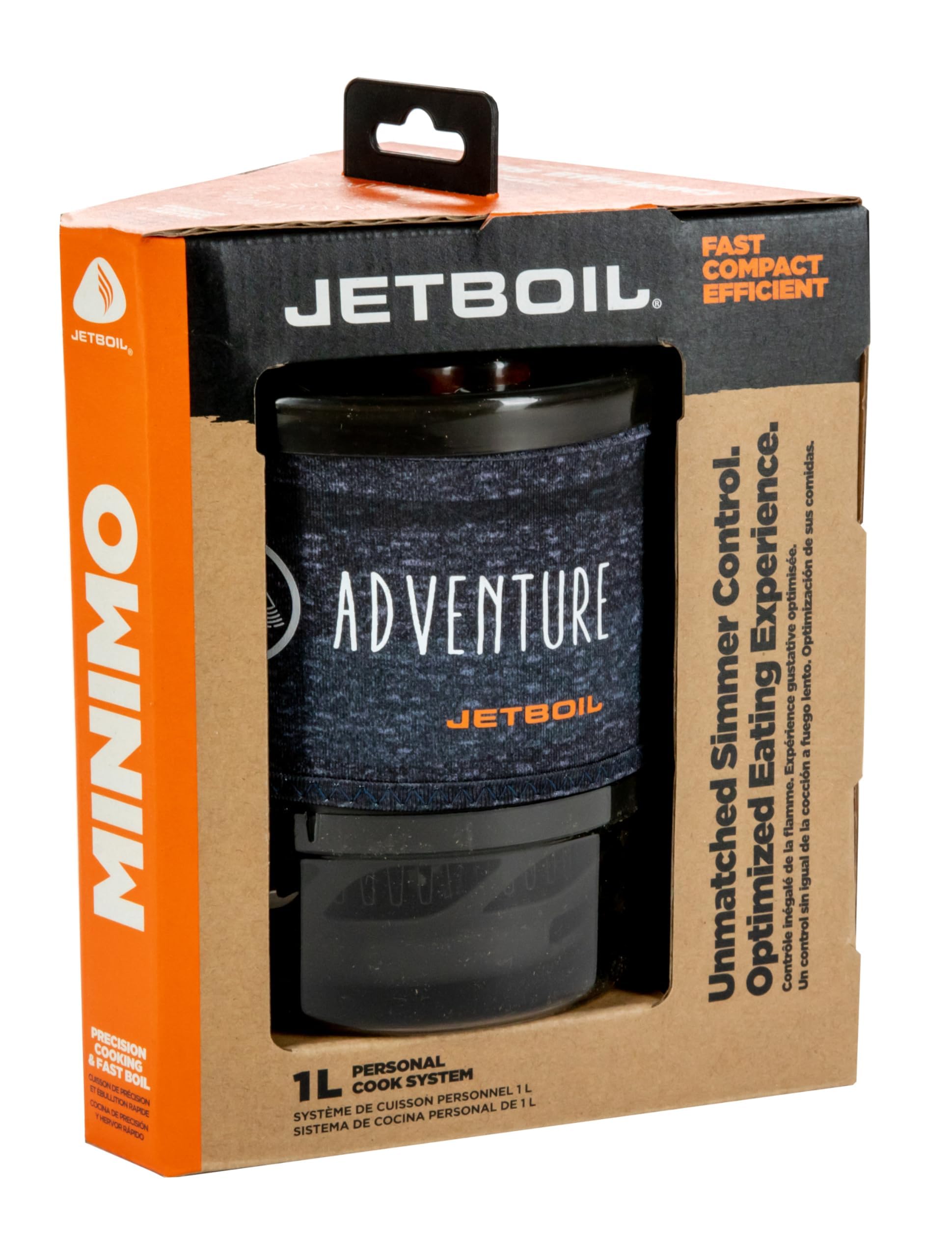 Jetboil Minimo Camping And Backpacking Stove Cooking System With Adjustable Heat Control (Adventure)