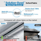 Vinpatio Boat Cover With Motor Cover, 20-22 Ft Heavy Duty 100% Waterproof Boat Covers Marine Grade Bass Boat Cover Fits V-Hull R