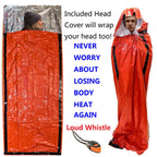Emergency Bivy Sack Bivy Bag - Emergency Sleeping Bags 4 Pack Mylar Survival Sleeping Bag Emergency Bivvy Sack Waterproof Lightw