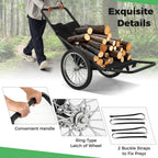 Gymax Deer Cart, 550 Lbs Folding Game Carts With Polyester Liner, 20 Big Wheels, All-Terrain Heavy-Duty Deer Cart Game Hauler Fo
