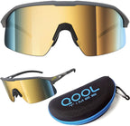 Qooltimes Polarized Wrap Around Shield Cycling Sunglasses Men Women Oakley Sutro Lite Golfing Ski Triathlon Volleyball Running B