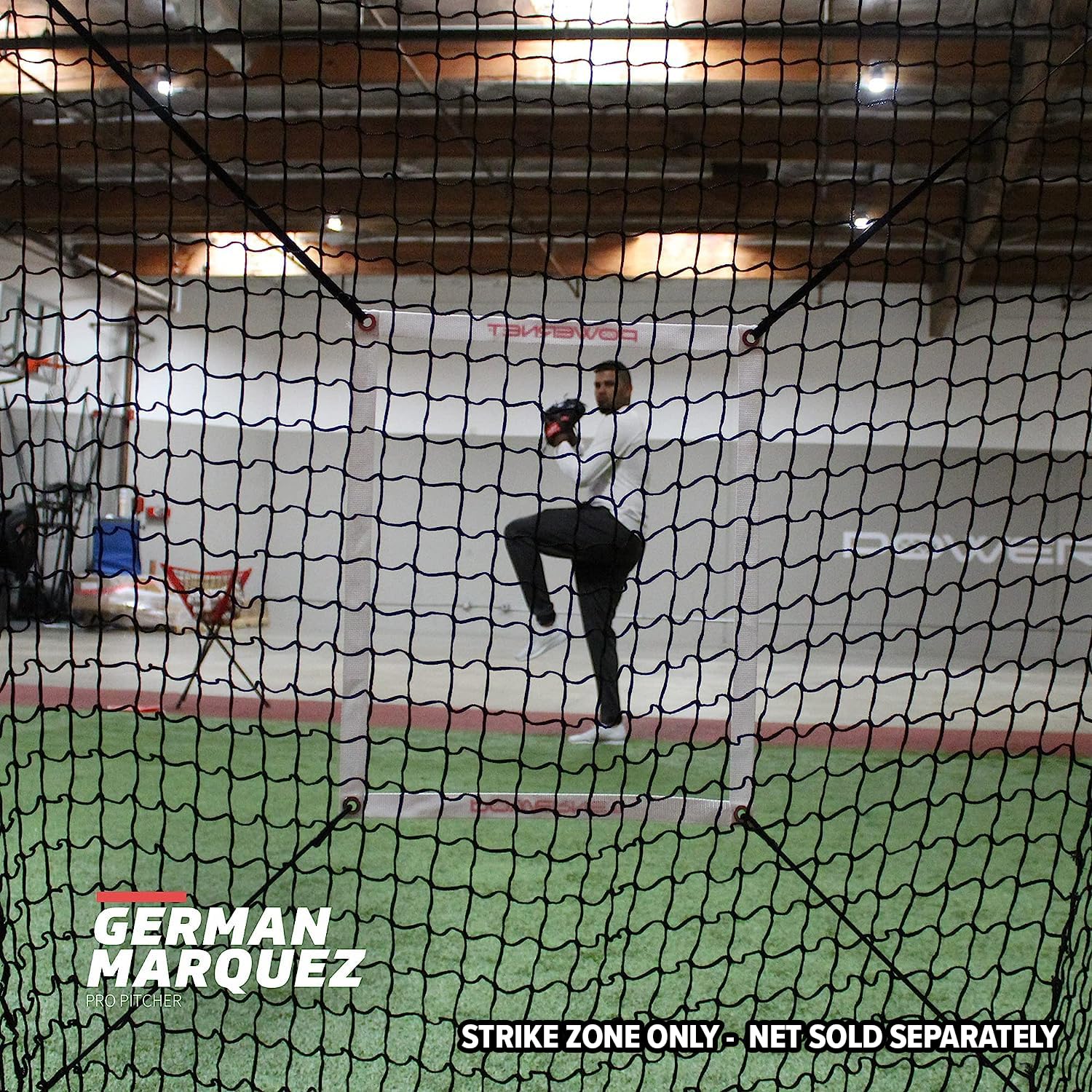 Powernet German Marquez Strike Zone Attachment For 8X8 Net | Work On Pitching Drills And Location Accuracy | Solo Or Team Pitche