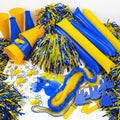 Soulchen 360 Pcs Yellow and Blue Team Spirit Accessories Bulk Field Day Accessories Pep Rally Color War Camp Spirit Events Party