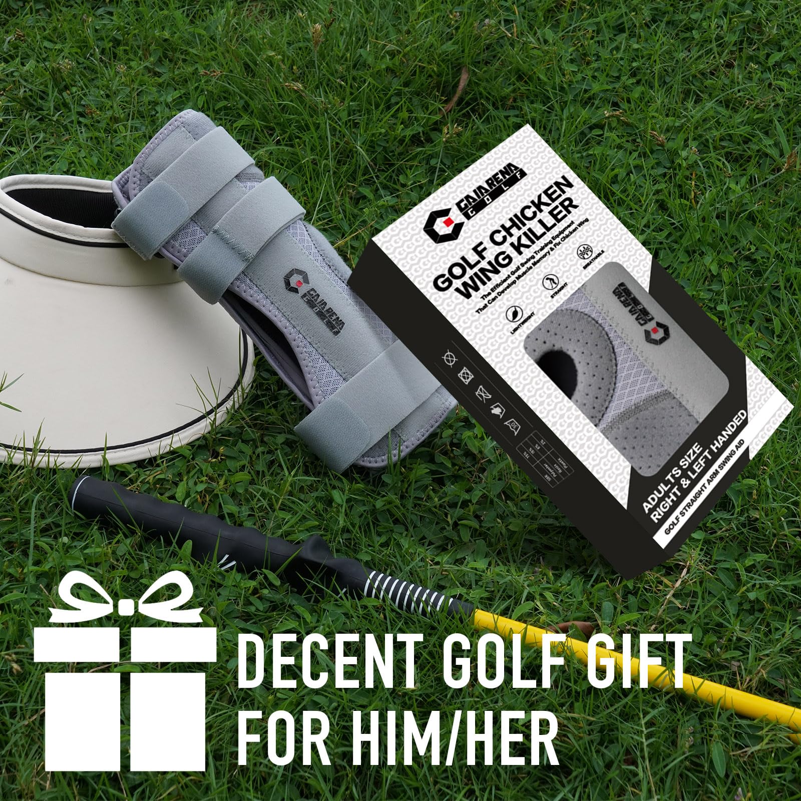 Gaiarena Golf Straight Arm Swing Aid For Junior Golfer Training, Build Up Muscle Memory & Say Goodbye To Golf Chicken Wing As Go