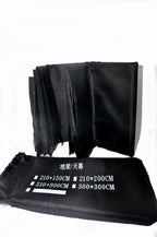 Waterproof Camping Tarp For Picnics, Tent Footprint, And Sunshade (Black-210X150Cm)
