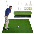 Garvee 5x4 ft Golf Hitting Mat,31 mm Golf Mats for Practice Heavy Duty Turf Driving Range Mats Works with Golf Simulators Outdoo