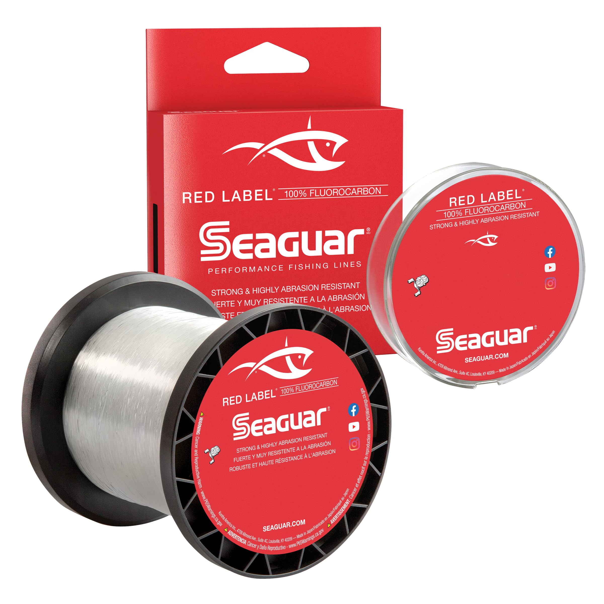 Seaguar Red Label 100% Fluorocarbon Fishing Line 6Lbs, 200Yds Break Strength/Length - 06Rm250