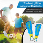 Vizari Malaga Soccer Shin Guard for Kids| Youth Soccer Shin Guard | Lightweight and Breathable Child Calf Protective Gear Soccer