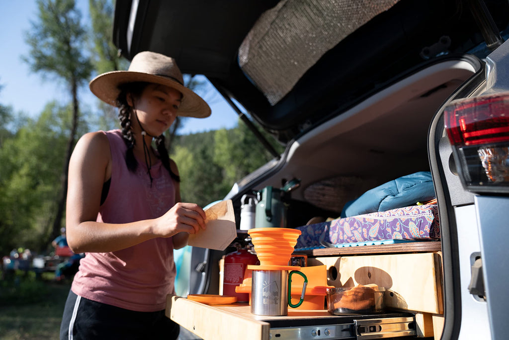 Ust Collapsible Flexware Coffee Drip With Strong, Flexible, Compact, Bpa Free Design And Lid Seal For Hiking, Backpacking, Campi