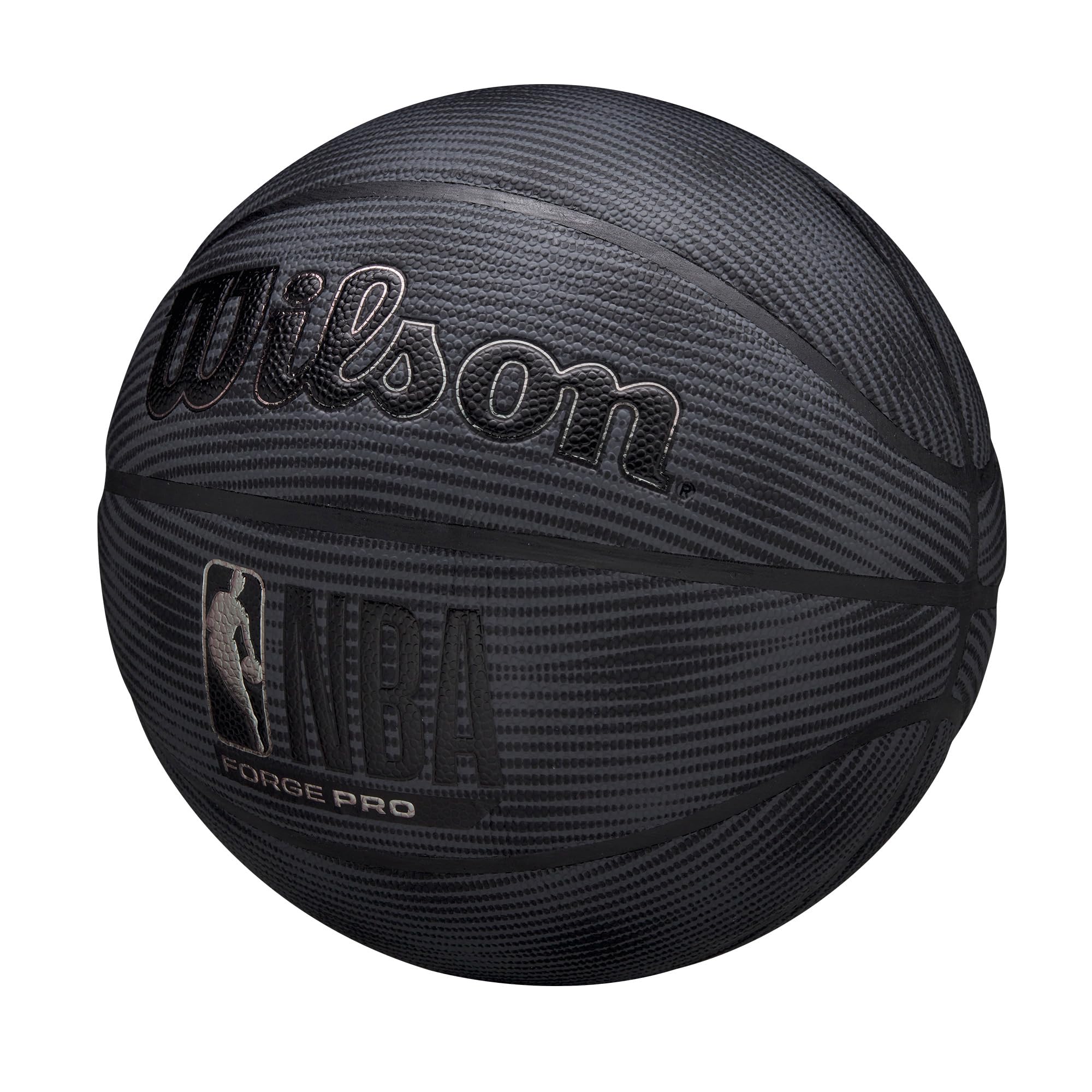 Wilson Nba Forge Pro Midnight Indoor/Outdoor Basketball - Black/Silver, Size 7-29.5''