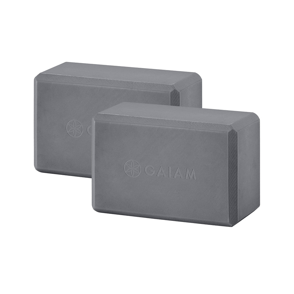 Gaiam Essentials Yoga Block (Set Of 2) - Supportive Latex-Free Eva Foam Soft Non-Slip Surface For Yoga, Pilates, Meditation, Gre