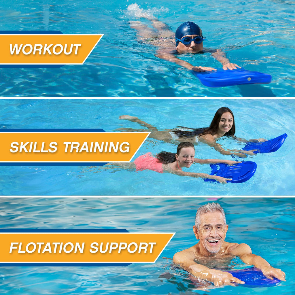 Poolmaster 50509 Advanced Kickboard Swim Trainer And Swim Aid, Small, Blue