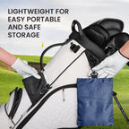 Finger Ten Golf Pouch Bag For Valuables Tee Color With 4 Golf Pencil Pack, Zippered Pocket Gear Clip Hook To Bag (Blue Pouch Bag