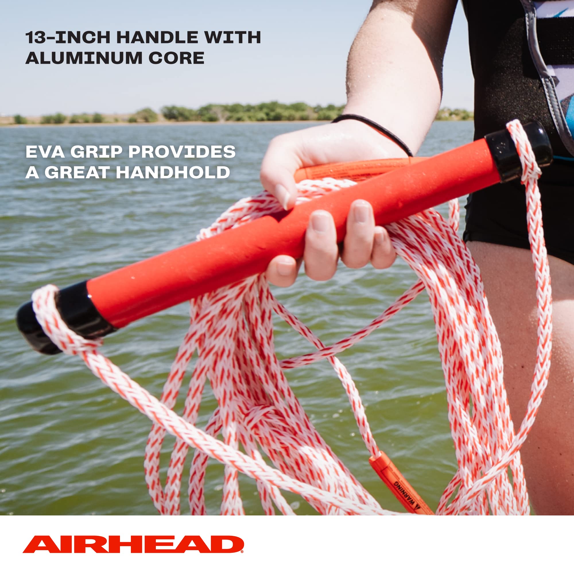 Airhead Water Ski Rope With Eva Grip, 1 Section, 75-Feet