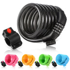 Etronic M6 Resettable Combination Lock Bike Cable, 6-Feet X 3/8-Inch, Black