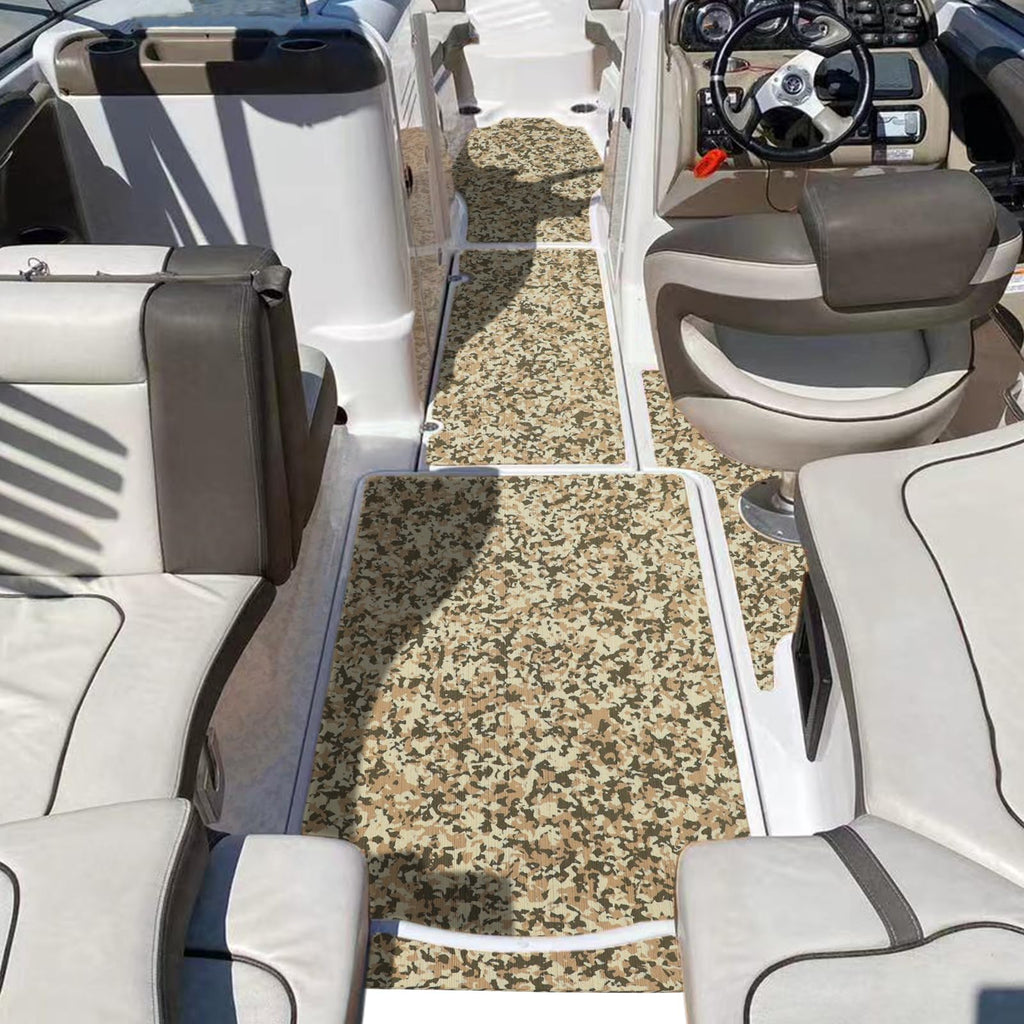 Eva Foam Boat Decking 94.5''X 35.43'' Camouflage Marine Flooring Mat With Adhesive, Non Skid Kayak Decking Swimming Platform Pad