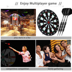 Sanfeng Professional Soft Tip Darts Set 20 Grams W/ 50 O-Rings- 30 Darts Plastic Tip + Black Aluminum Shafts + 6 Standard Flight